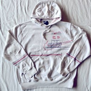 Nike mens hoodie white size M
